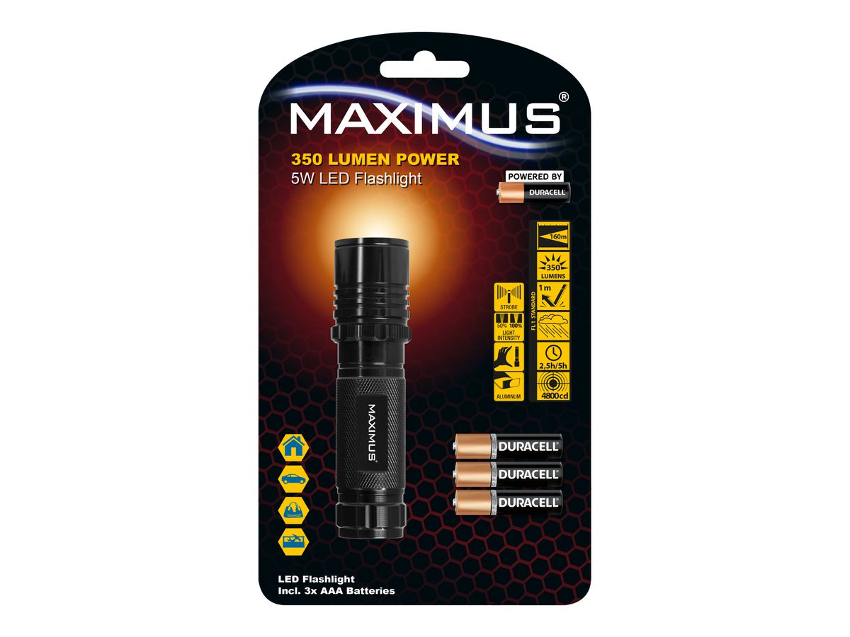 MAXIMUS LED Flashlight M-FL-013-DU