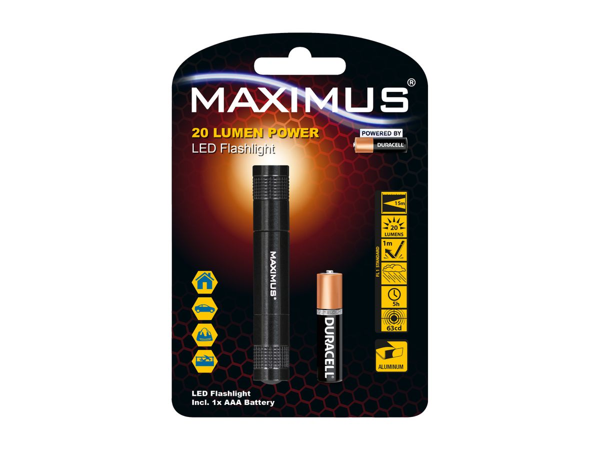 MAXIMUS LED Flashlight M-FL-003-DU