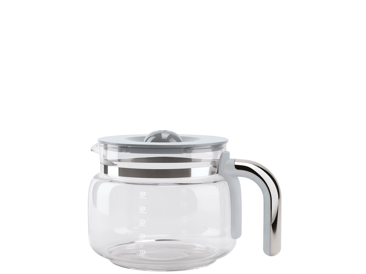 Glass carafe with handle/lid for 10 cups DCF02