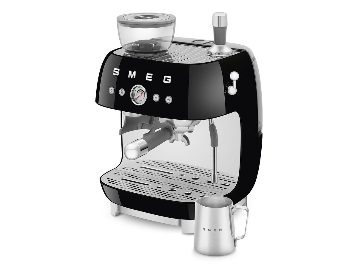 Espressomaschine mit Mahlwerk 50's Style EGF03BLEU